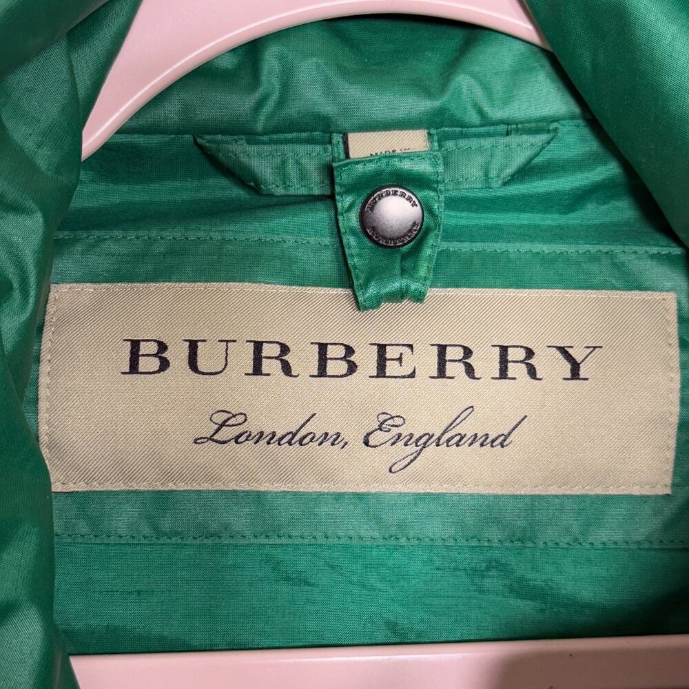 Burberry Jacket Nylon Brit "Maidleigh" parka Packaway Hood Showerproof coat 50XL - Picture 3 of 13